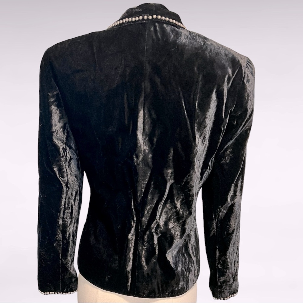Double D Ranch Embellished Velvet Blazer - Picture 2 of 7